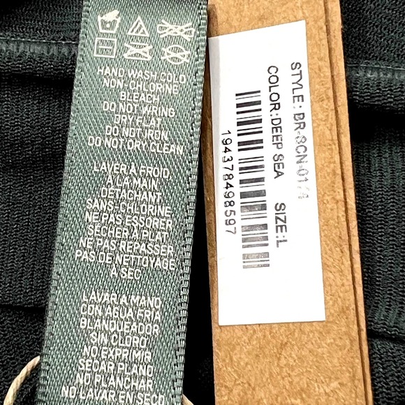 SKIMS Summer Mesh Scoop Bralette Deep Sea Womens Large - Picture 7 of 10